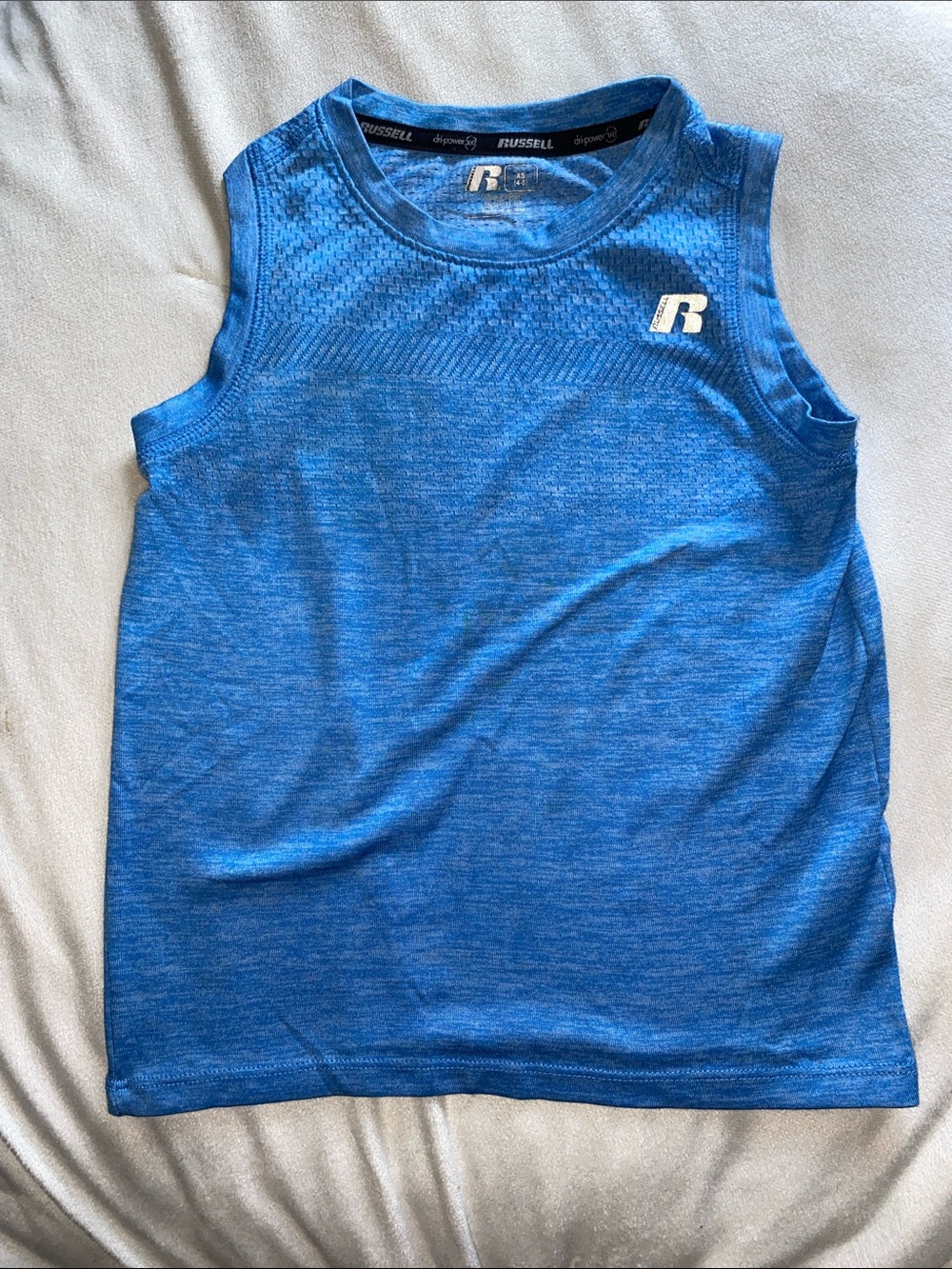 Russell Athletic Blue Boys' Sleeveless Performance Tank Top